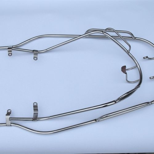 适用宇钻125前后保险杠HJ125T-10A/10C前保险杠后护杠不锈钢护杠