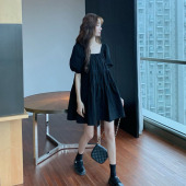 宽松孕妇夏装 韩版 娃娃裙时尚 孕妇裙2023法式 小个子孕妇连衣裙夏季