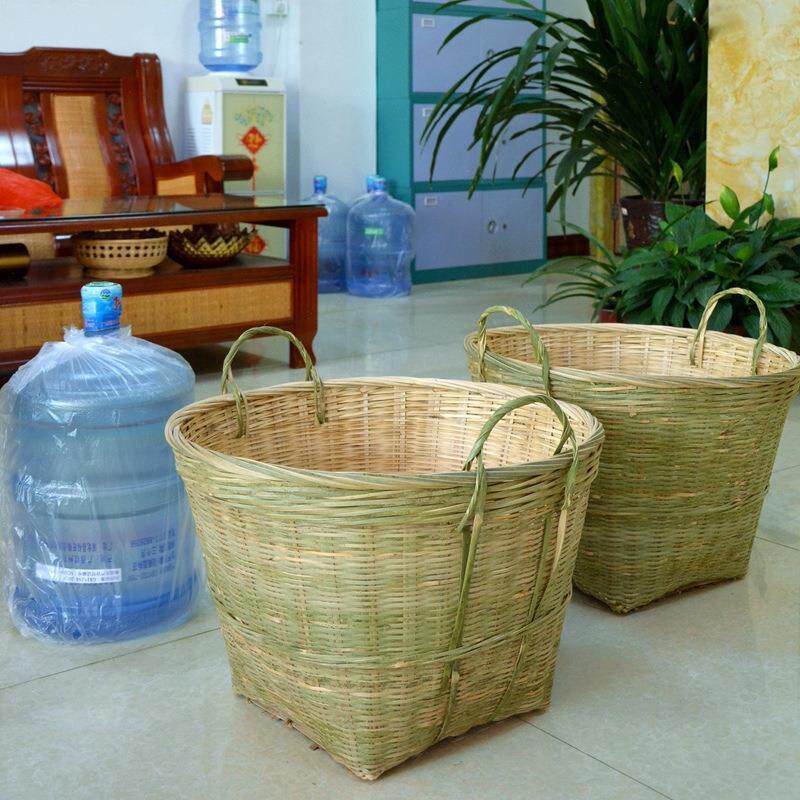 竹编收纳筐大号水果筐手编茶叶筐