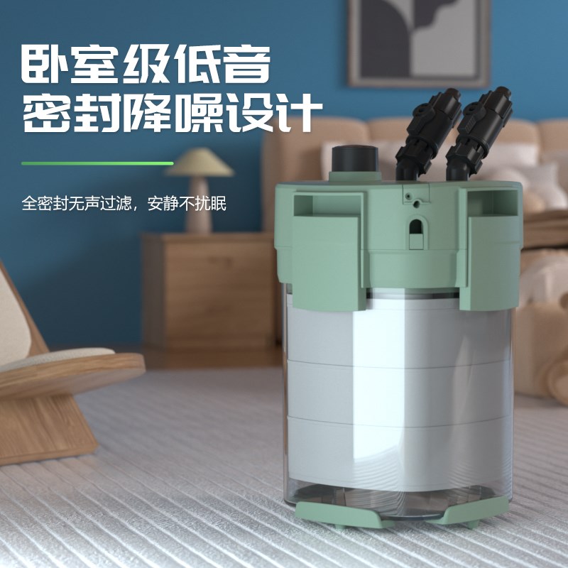 ATMAN创星 新品CFS801过滤桶鱼缸滤筒UV灯过滤器CF1200升级版