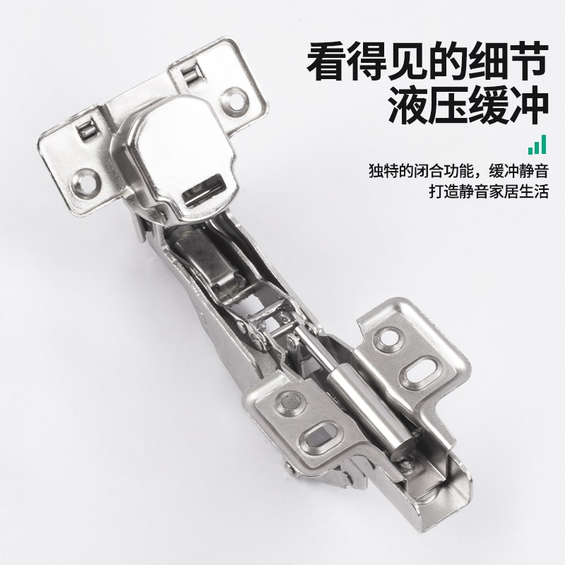 180度柜门铰链二段力平开合页衣柜门大角度铰链阻尼缓冲柜合页