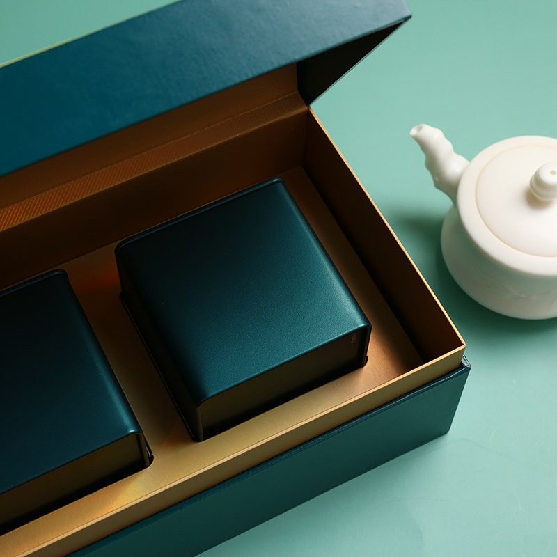 茶叶包装盒礼盒肉桂龙井绿茶安吉白茶茉莉茶散茶罐装礼品盒定制