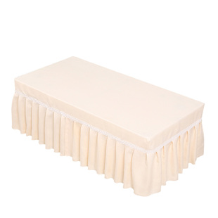 茶几桌布裙长条客厅家用桌布蕾丝布艺现代高级感包边防滑桌罩