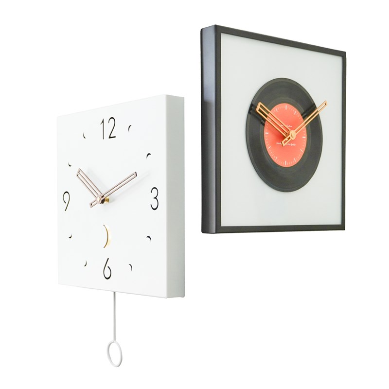 双面转角挂钟20新款家用客厅静音现代简约拐角钟表创意时钟灯