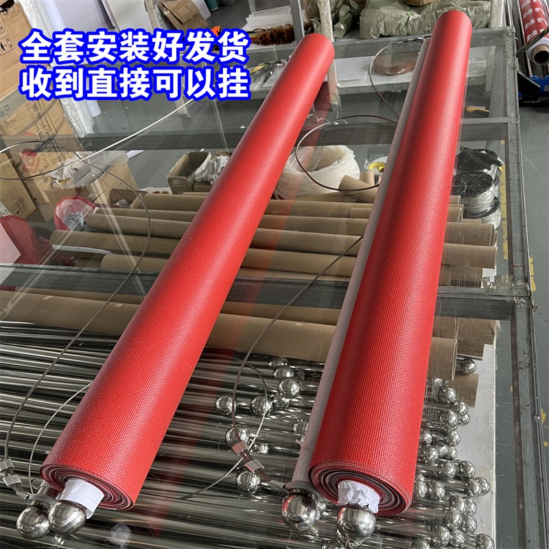 uv双面网格布吊旗双喷布广告吊幔半透明吊曼商场中庭双透旗帜定制