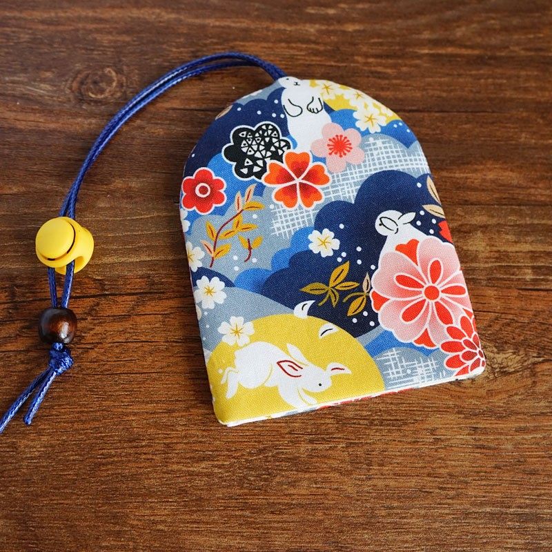 手工定制布艺抽绳抽拉式创意钥匙包汽车钥匙保护棉布男女