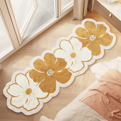 卧室床边毯奶油风地毯衣帽间垫子家用in风地垫女孩房间地板铺垫