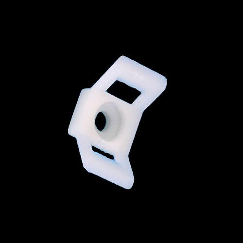 马鞍形扎带固定座塑料理线器螺丝孔座电缆线夹尼龙卡座H