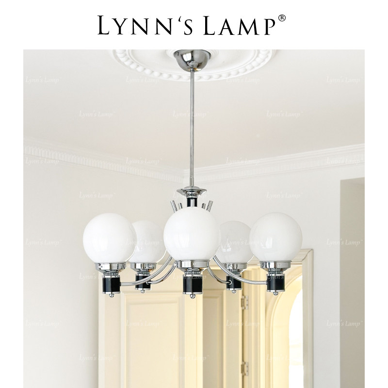 Lnn立意 中古魔豆吊灯 客厅卧室玻璃黑色包豪斯书房复古法式灯,家装灯饰光源,客厅吊灯,淘宝优惠券,粉丝福利购,淘宝优惠卷