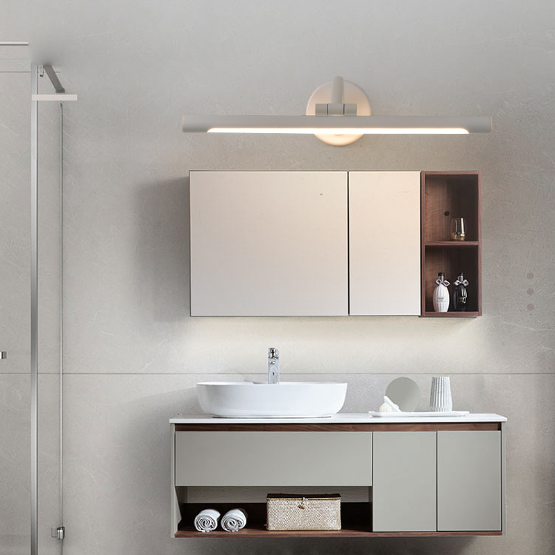 浴室镜前灯卫生间化妆台梳妆台LED简约壁灯三色变光超亮补光镜灯