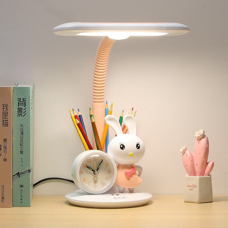 LED护眼台灯小学生书桌爱学习专用宿舍卧室插电儿童卡通阅读灯