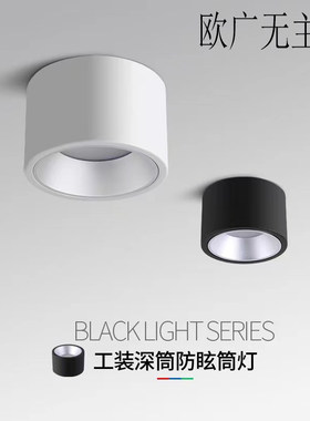 ld明装圆形吸顶寸寸寸9www店铺商用办公楼工程过道灯