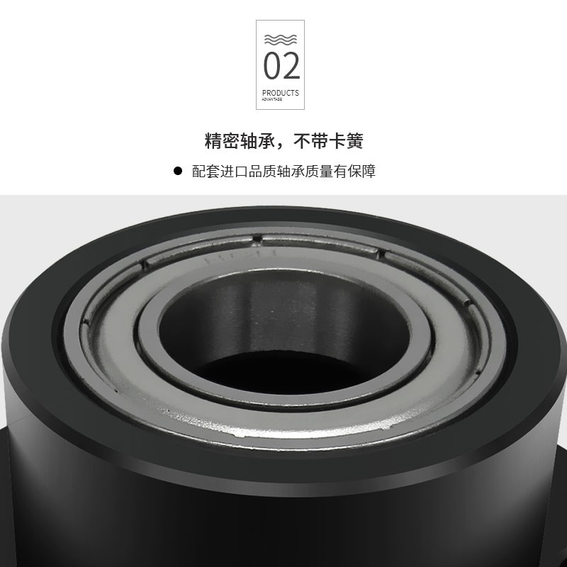 KKC轴不带卡簧方法兰组件带座轴承BGCB  BFR11固定轴承座17-