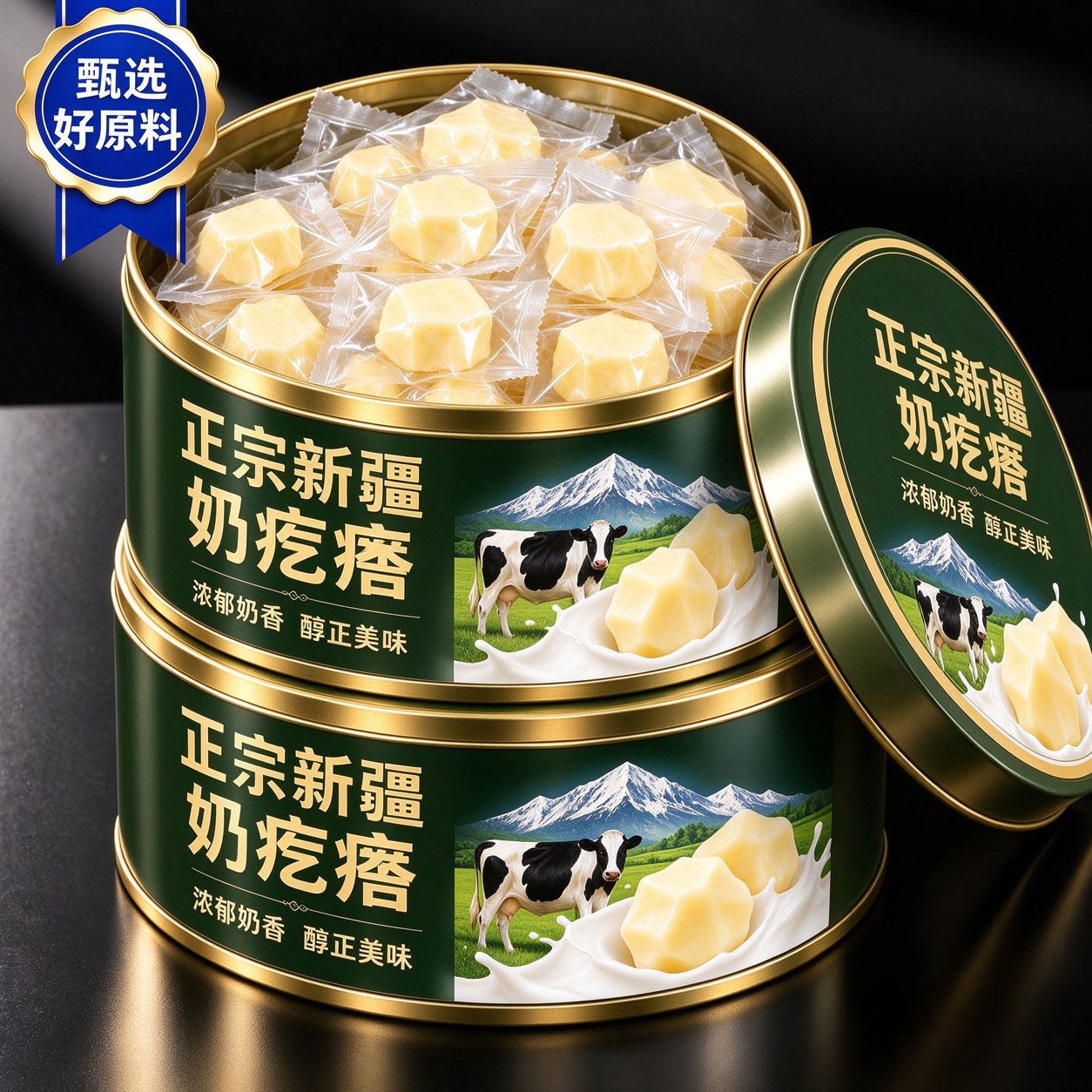 新疆特产原味奶疙瘩奶官方旗舰店正宗手工奶酪块独立包装休闲零食