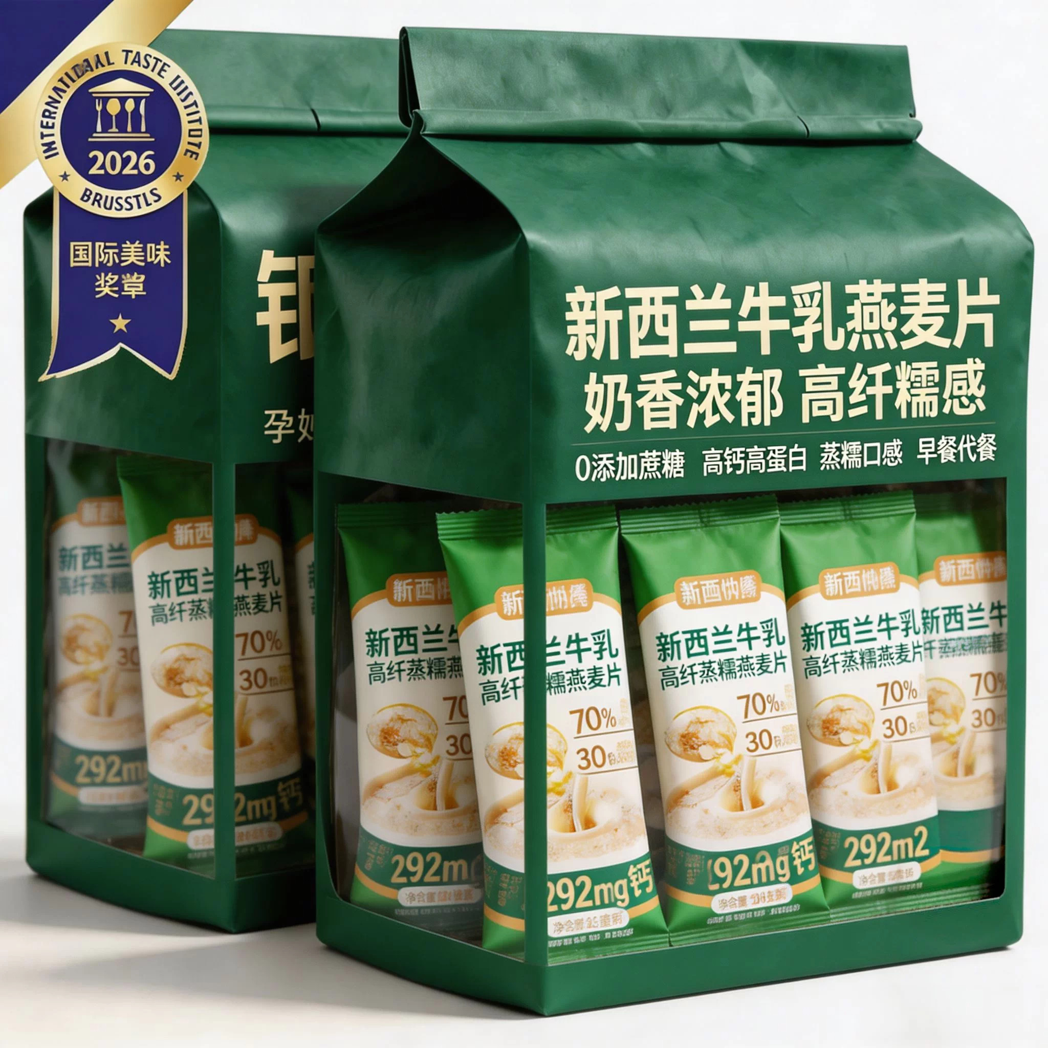 特级澳洲新西兰牛乳纯燕麦片官方旗舰店正品低脂营养早餐独立包装图片