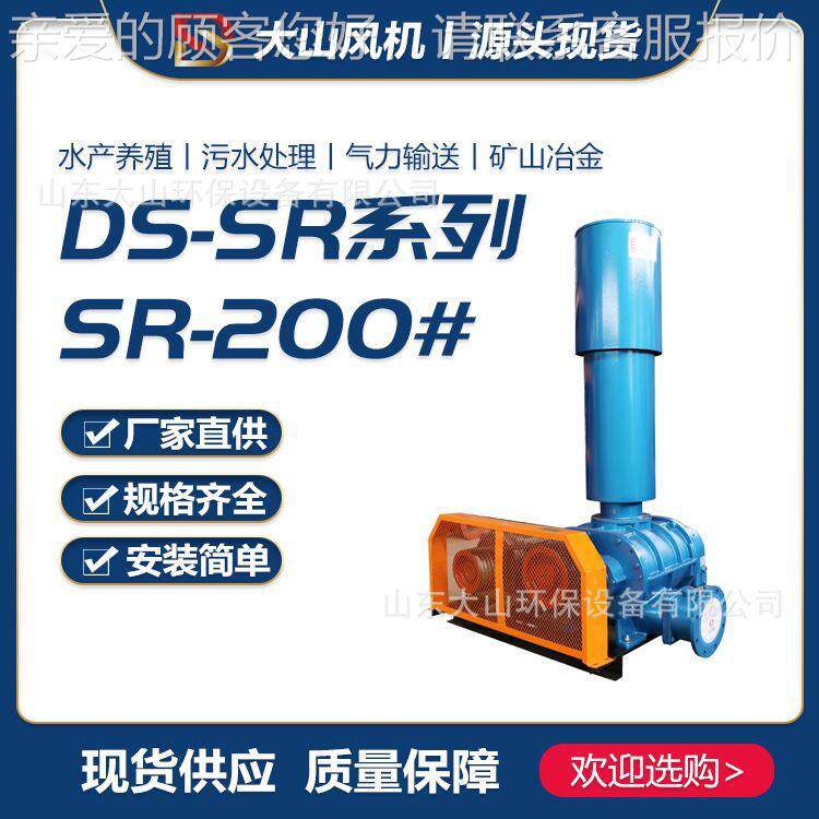 炭黑粉气力DS-SR200输送水处理水产养殖增氧机三叶污罗茨机鼓风高