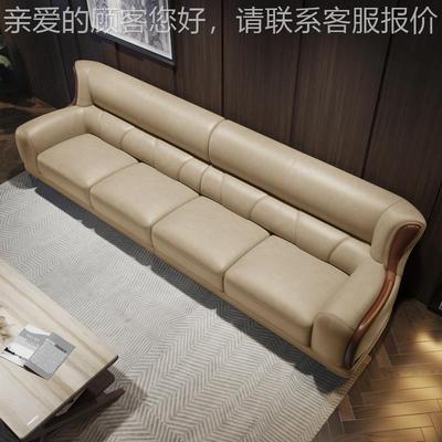 龙江真皮A9109#沙发工厂层牛皮北欧大户型客厅小角转皮艺沙发头组