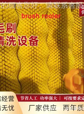 大型自NMW全动平行毛刷清洗机水果清土豆地瓜洗设备子抛光打蜡设