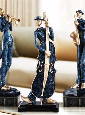 创意欧式抽象乐队人物摆件现代客厅玄关电视柜酒柜装饰品摆设