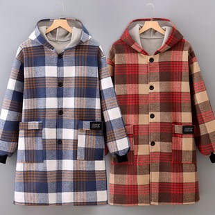 正穿衣罩衣围裙上班外穿外套工作服耐脏防污护衣 洋气加绒保暖长袖