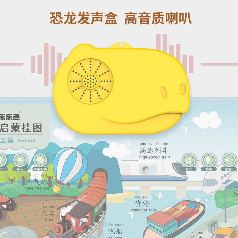 乐乐鱼早教有声挂图儿童宝宝点读场景益智发声逻辑启蒙挂墙画