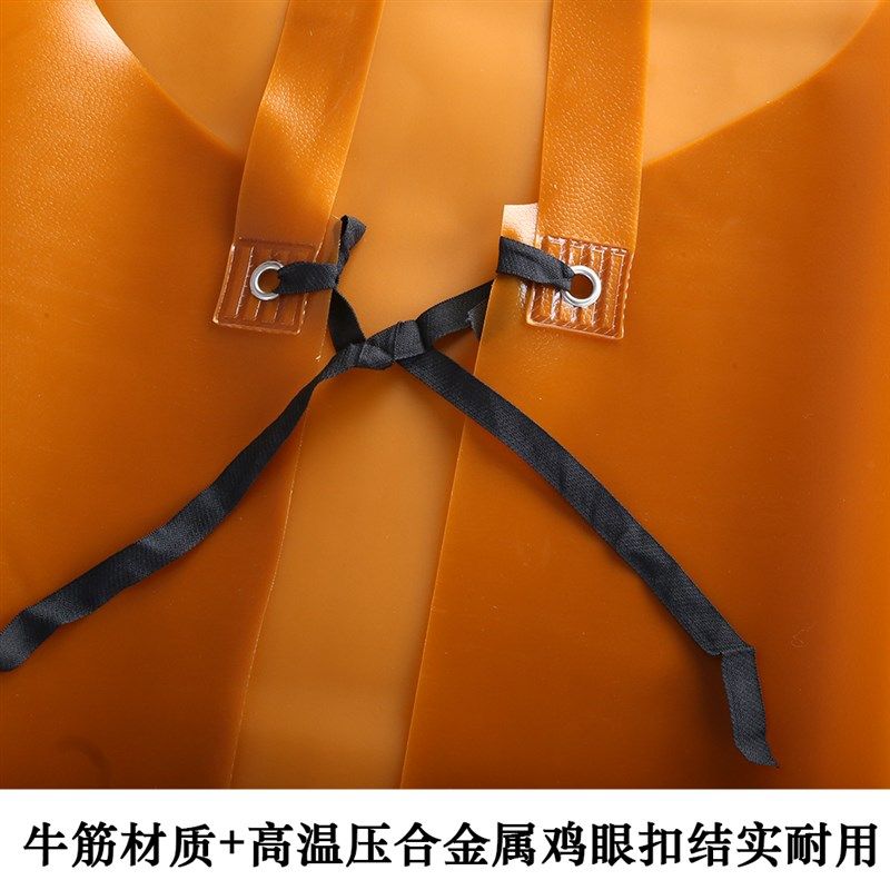 层牛筋围裙加厚加大耐磨耐用工作上班劳保石材屠宰防水防油围裙
