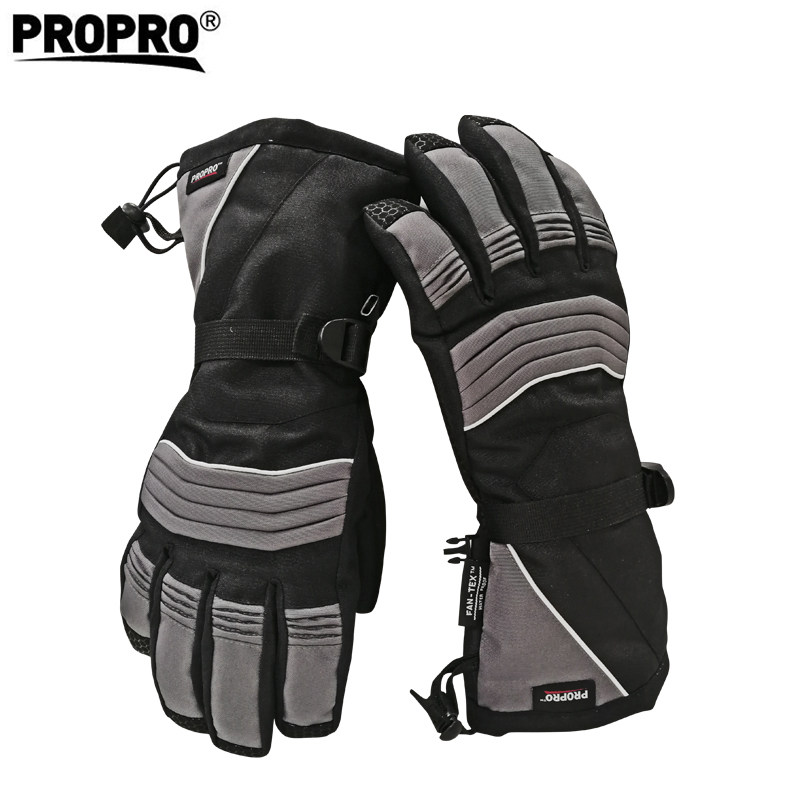 PROPRO2018新款冬季保暖滑雪手套男女适用加绒加厚防水防风手套
