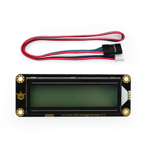Gravity: I2C LCD1602彩色背光液晶屏能够提供1600万种颜色组合