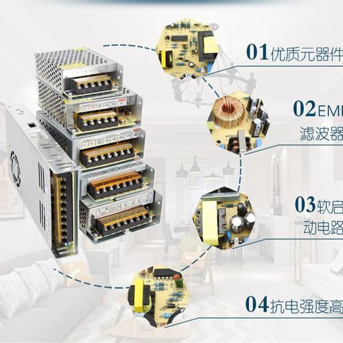 220v变转24v开关电源2a1a3a5a直流伏稳压10a15a20a适配器dc200w安