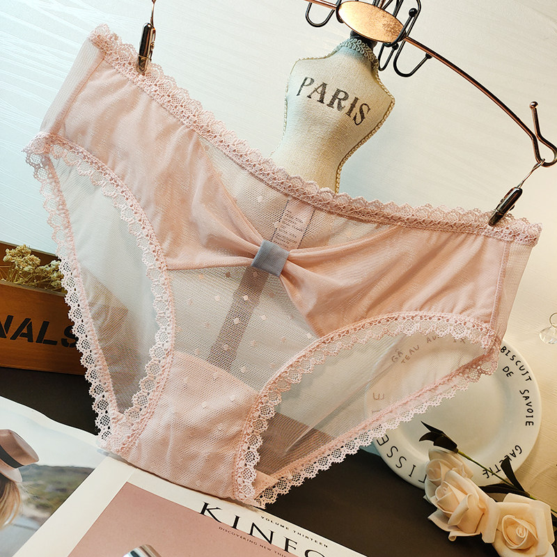 三送一粉色系列性感蕾丝锦纶面料中低腰棉内裆三角内裤女,女士内衣/男士内衣/家居服,平角裤,淘宝优惠券,粉丝福利购,淘宝优惠卷