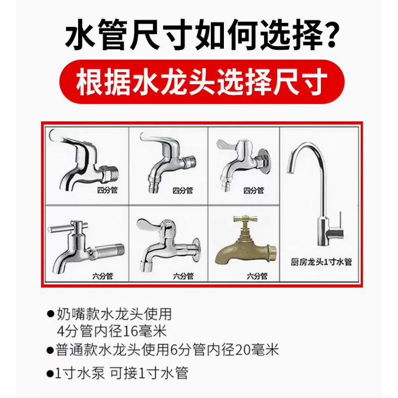 水管软管家用PVC4分6分1寸防冻塑料浇水管自来水洗车牛筋管蛇皮管