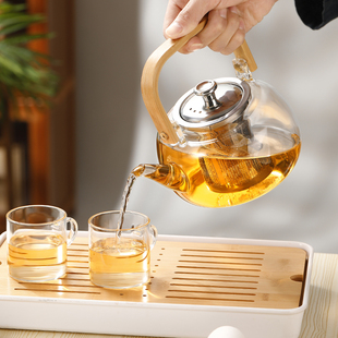 家用煮茶器大容量耐高温加厚过滤玻璃烧水壶全自动电陶炉茶壶套装