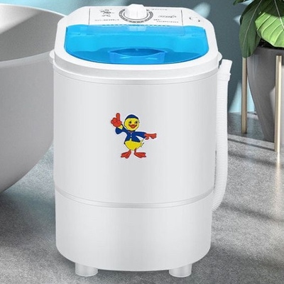 新疆包邮蓝洗衣机小型洗脱一体单桶半自动家用宿舍婴儿童甩乾脱水