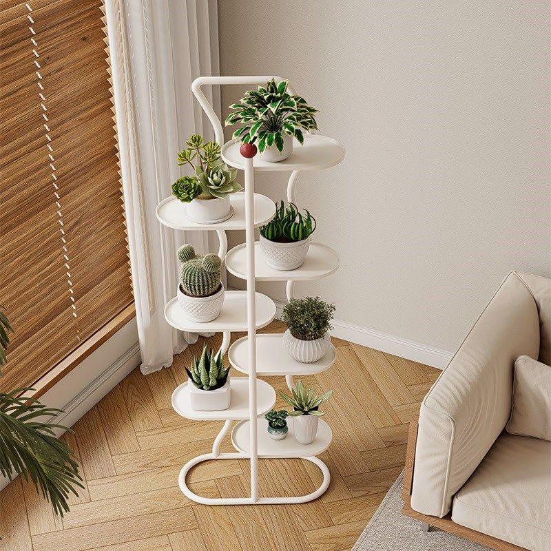 北欧多层落地式花架子室内客厅置物架铁艺多肉花架阳台植物花盆架,住宅家具,花架/花几,淘宝优惠券,粉丝福利购,淘宝优惠卷