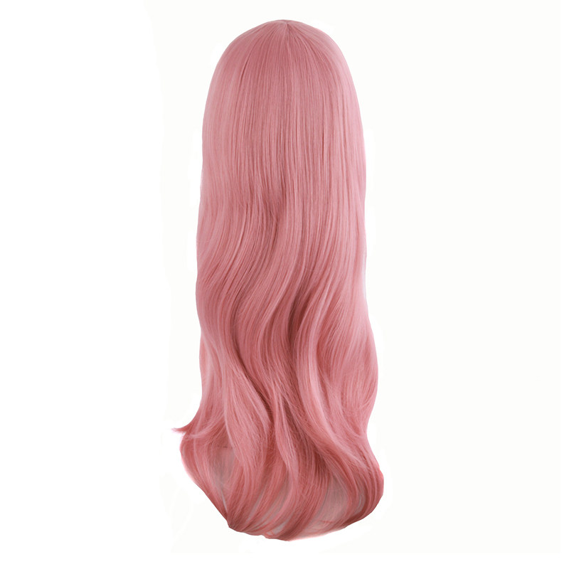 潼漫 cos假发女长发动漫高温丝藕粉色齐斜刘海万用微卷70cm全头套,美发护发/假发,演出假发,淘宝优惠券,粉丝福利购,淘宝优惠卷