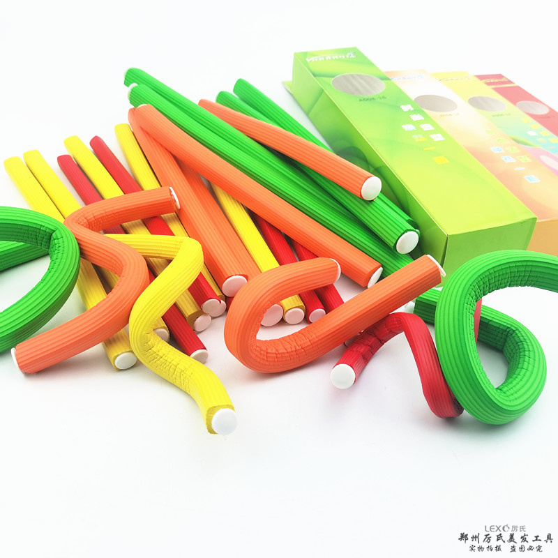 韩本魔力棒四方形海绵杠方型烫发杠美发沙龙用发廊纹理杠摩力欧棒