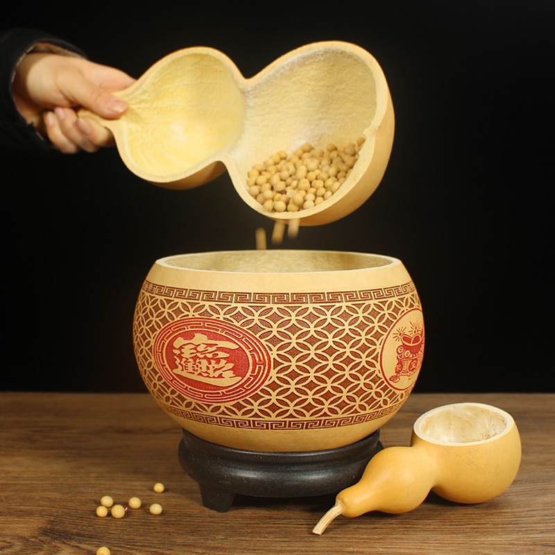 葫芦瓢舀水瓢面瓢天然环保生态厨房用具勺果盘收纳合卺酒葫芦鸡盘