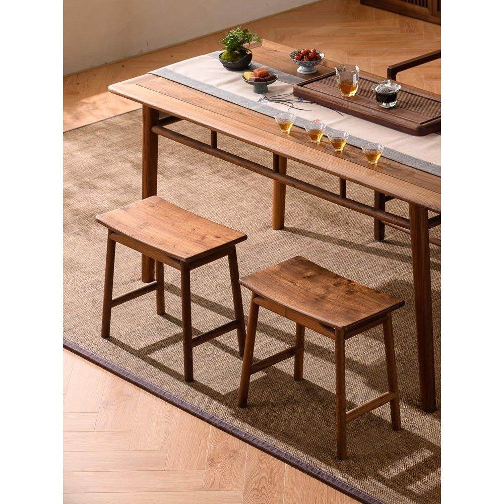 北美黑胡桃木凳子实木矮凳马鞍凳茶室桌椅餐凳板凳中式家用换鞋凳,3C数码配件,USB多功能数码宝,淘宝优惠券,粉丝福利购,淘宝优惠卷