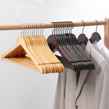 山姆优选旋转实木衣架家用挂衣衣架子防滑无痕收纳服装店衣服架酒