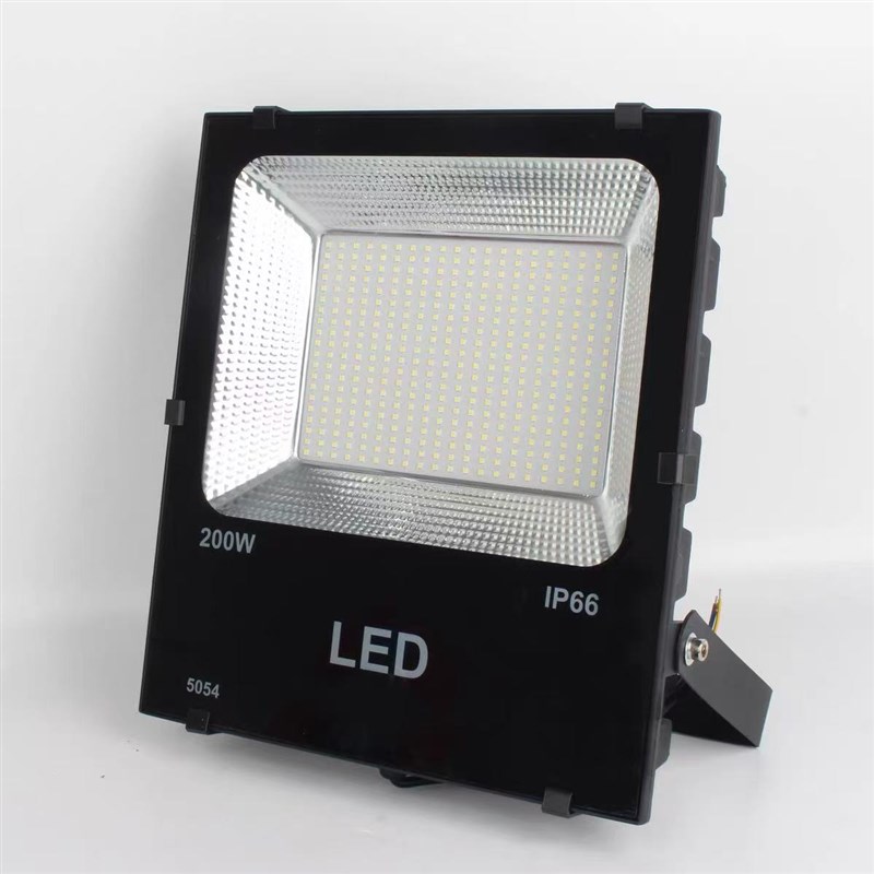 led投光灯足功率黑金刚泛光灯室户外防水广告射灯球操场300w 110V