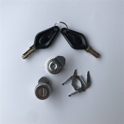 摩托车铝合金尾箱锁芯萝卜途者成威后备箱锁扣边箱钥匙通用