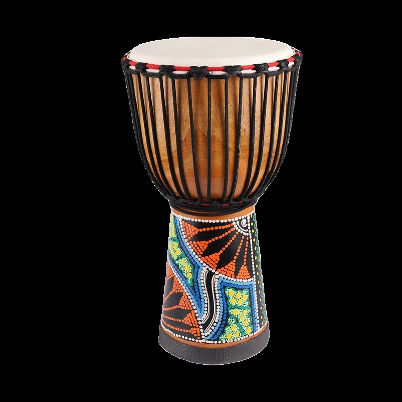 非洲鼓儿童初学者表演小手鼓4寸6寸8寸山羊皮幼儿园玩具鼓装饰鼓