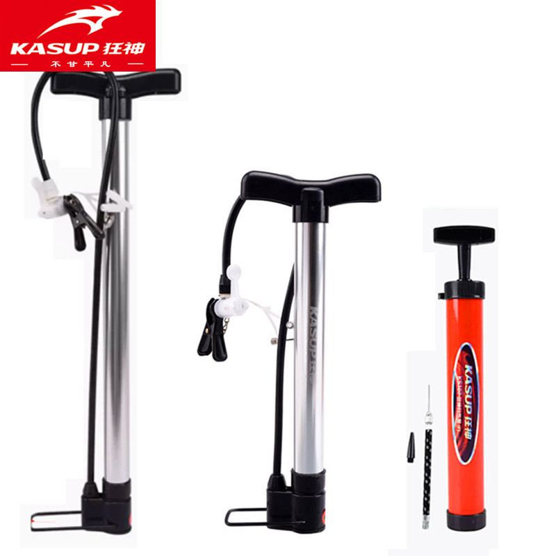 狂神便携式篮球打气筒多功能迷你球类充气筒自行车高压铝合金单车