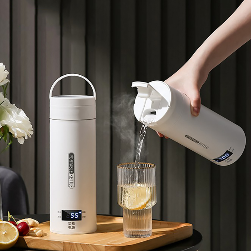 便携式烧水壶保温杯加热水杯旅行办公室迷你通用小型电热杯煮水壶