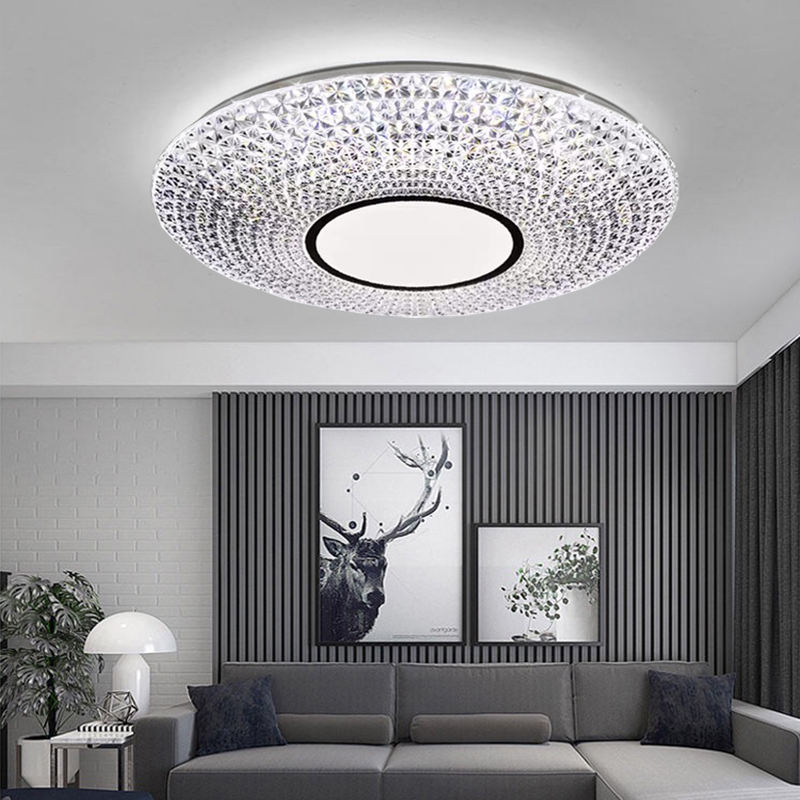 LED圆形吸顶灯轻奢现代简约房间卧室灯温馨节能灯阳台灯家用超亮