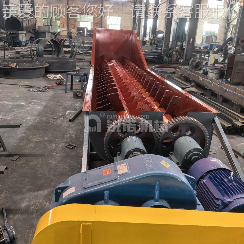 槽式洗矿机颗粒黏土矿泥洗沙石头清2RXL-750洗双龙蛟擦洗机机 设