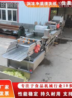 全自动净菜预清洗机 厨商用制房菜洗机清 预制菜MEM加工设备