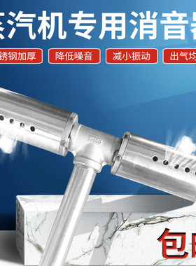 豆制品煮浆消音器不锈钢蒸汽机消声器煮豆浆减震器锅炉无声器