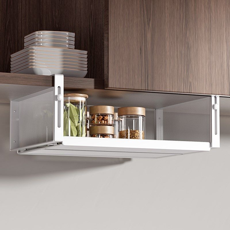 免打孔厨房橱柜下挂架置物架吊柜下挂篮悬挂分层收纳架子各种神器,厨房/烹饪用具,厨房置物架/置物柜/角架,淘宝优惠券,粉丝福利购,淘宝优惠卷