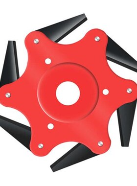 割草机打草头六叶刀片多功能割灌机配件通用新款除草神器钢丝轮